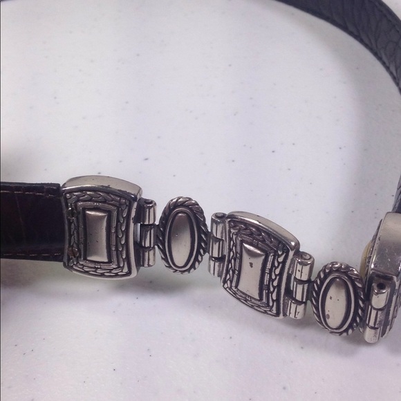 Reversible Accented Leather Belt Size L/34 - Picture 7 of 8